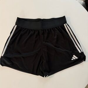 Adidas Women's Black and White Athletic Shorts